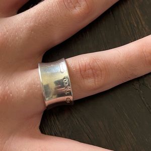 Tiffany & Company sterling silver cuff ring
